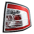 Passenger Side Tail Light, with Bulb, Halogen, Clear and Red Lens, Except 09-10 Sport Model, CAPA CERTIFIED