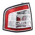 Driver Side Tail Light, with Bulb, Halogen, Clear and Red Lens, Except 09-10 Sport Model