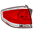2009 Ford Focus - Driver Side Halogen Tail Light, With bulb(s), 4-Door, OE Replacement, Sedan