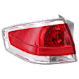 2011 Ford Focus - Driver Side Halogen Tail Light, With bulb(s), OE Replacement, CAPA Certified