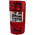 Passenger Side Tail Light, with Bulb, Halogen, Clear and Red Lens, 4 Cyl., 2.0L Engine