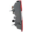 Passenger Side Tail Light, with Bulb, Halogen, Clear and Red Lens, 4 Cyl., 2.0L Engine