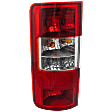 Driver Side Tail Light, with Bulb, Halogen, Clear and Red Lens, 4 Cyl., 2.0L Engine, CAPA Certified