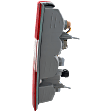 Driver Side Tail Light, with Bulb, Halogen, Clear and Red Lens, 4 Cyl., 2.0L Engine, CAPA Certified