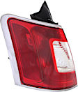 Driver Side Tail Light, without Bulb, Halogen, Clear and Red Lens