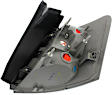 Driver Side Tail Light, without Bulb, Halogen, Clear and Red Lens