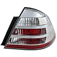 2008-2009 Ford Taurus - Passenger Side Tail Light, without Bulb, Halogen, Clear and Red Lens, CAPA Certified
