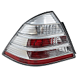 Driver Side Tail Light, without Bulb, Halogen, Clear and Red Lens, CAPA Certified