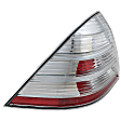 Driver Side Tail Light, without Bulb, Halogen, Clear and Red Lens, CAPA Certified