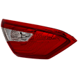 Driver Side, Inner Tail Light, With bulb(s), Halogen, Clear and Red Lens