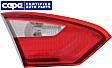 Driver Side, Inner Tail Light, With bulb(s), Halogen, Clear and Red Lens, CAPA CERTIFIED