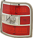 Passenger Side Tail Light, with Bulb, LED, Clear and Red Lens, CAPA CERTIFIED