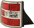 Driver Side Tail Light, with Bulb, LED, Clear and Red Lens, CAPA CERTIFIED