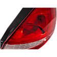 Passenger Side Tail Light, with Bulb, Halogen, Clear and Red Lens