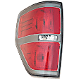 Driver Side Tail Light, without Bulb, Halogen, Clear Lens, Gray Bezel Trim, FX2 Model, With Styleside Bed