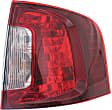 Passenger Side Tail Light, with Bulb, Halogen, Clear and Red Lens, Sport Model, 6 Cyl., 3.7L Engine