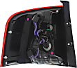 Passenger Side Tail Light, with Bulb, Halogen, Clear and Red Lens, Sport Model, 6 Cyl., 3.7L Engine