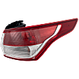 2014 Ford Escape - Passenger Side, Outer Halogen Tail Light, With bulb(s), OE Replacement