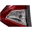 Driver Side, Inner Tail Light, with Bulb, Halogen, Clear and Red Lens, Energi/Titanium Models