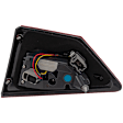 Driver Side, Inner Tail Light, with Bulb, Halogen, Clear and Red Lens, Energi/Titanium Models, CAPA CERTIFIED