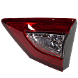 Passenger Side Tail Light, with Bulb, Halogen, Clear and Red Lens, CAPA CERTIFIED