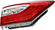 Driver Side Tail Light, with Bulb, Halogen, Clear and Red Lens, CAPA CERTIFIED