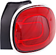 Passenger Side Tail Light, with Bulb, Halogen, Red Lens
