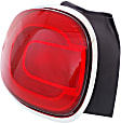 Driver Side Tail Light, with Bulb, Halogen, Red Lens