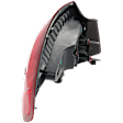 Passenger Side, Outer Tail Light, with Bulb, Halogen, Red Lens, CAPA CERTIFIED