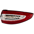 Passenger Side, Outer Tail Light, with Bulb, Halogen, Red Lens, Energi/Titanium Models