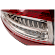 Passenger Side, Outer Tail Light, with Bulb, Halogen, Red Lens, Energi/Titanium Models, CAPA CERTIFIED
