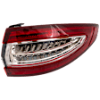Driver Side, Outer Tail Light, with Bulb, Halogen, Red Lens, Energi/Titanium Models, CAPA CERTIFIED