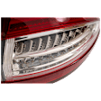 Driver Side, Outer Tail Light, with Bulb, Halogen, Red Lens, Energi/Titanium Models, CAPA CERTIFIED