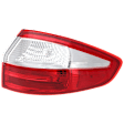 2017 Ford Fiesta - Passenger Side, Outer Halogen Tail Light, With bulb(s), Sedan, Mounts on Body, OE Replacement