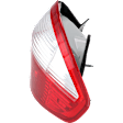 2014-2019 Ford Fiesta - Passenger Side, Outer Tail Light, with Bulb, Halogen, Clear and Red Lens, Sedan