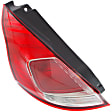 2017 Ford Fiesta - Driver Side Halogen Tail Light, With bulb(s), OE Replacement, Hatchback