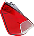 2017 Ford Fiesta - Driver Side Halogen Tail Light, With bulb(s), OE Replacement, Hatchback