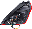 2017 Ford Fiesta - Driver Side Halogen Tail Light, With bulb(s), OE Replacement, Hatchback