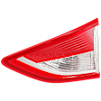 Passenger Side, Inner Tail Light, with Bulb, Halogen, Clear and Red Lens