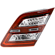 Passenger Side, Inner Tail Light, with Bulb, Halogen, Clear and Red Lens