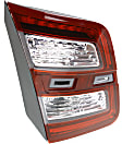 Driver Side, Inner Tail Light, with Bulb, Halogen, Clear and Red Lens