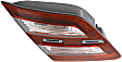 Driver Side, Inner Tail Light, with Bulb, Halogen, Clear and Red Lens