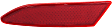 Rear, Driver Side Bumper Reflector