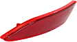 Rear, Driver Side Bumper Reflector, CAPA Certified