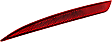 Rear, Driver Side Bumper Reflector