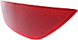 Rear, Driver Side Bumper Reflector, Hatchback