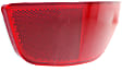 Rear, Driver Side Bumper Reflector, Hatchback