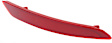 Rear, Passenger Side Bumper Reflector, Sedan