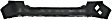 Rear, Upper Primed Bumper Cover, 6 Cyl., 3.5L Engine, Without Parking Aid Sensor Holes