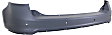 Rear, Upper Primed Bumper Cover, With Parking Aid Sensor Holes